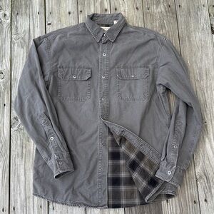 Red Head Brand Co. Men’s Cotton Button Down Long Sleeve Utility Shirt Jacket Med